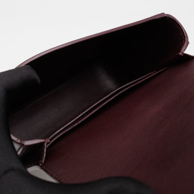 Grace Small Flap Bag Burgundy Leather