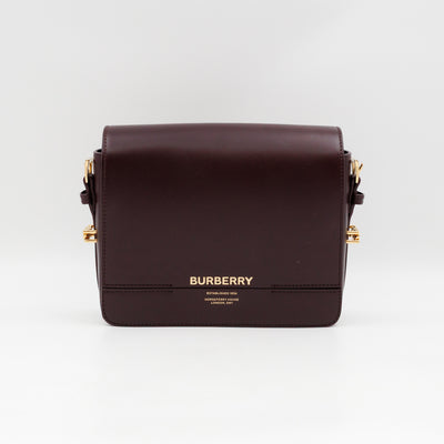 Grace Small Flap Bag Burgundy Leather