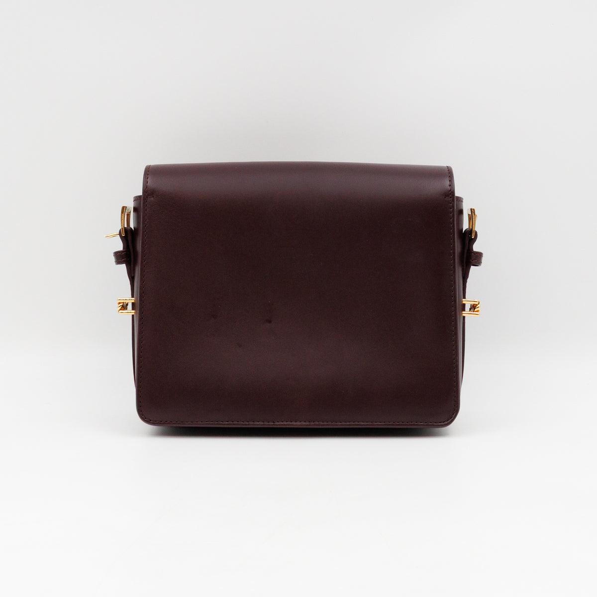 Grace Small Flap Bag Burgundy Leather