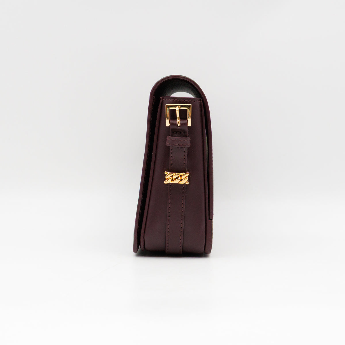 Grace Small Flap Bag Burgundy Leather