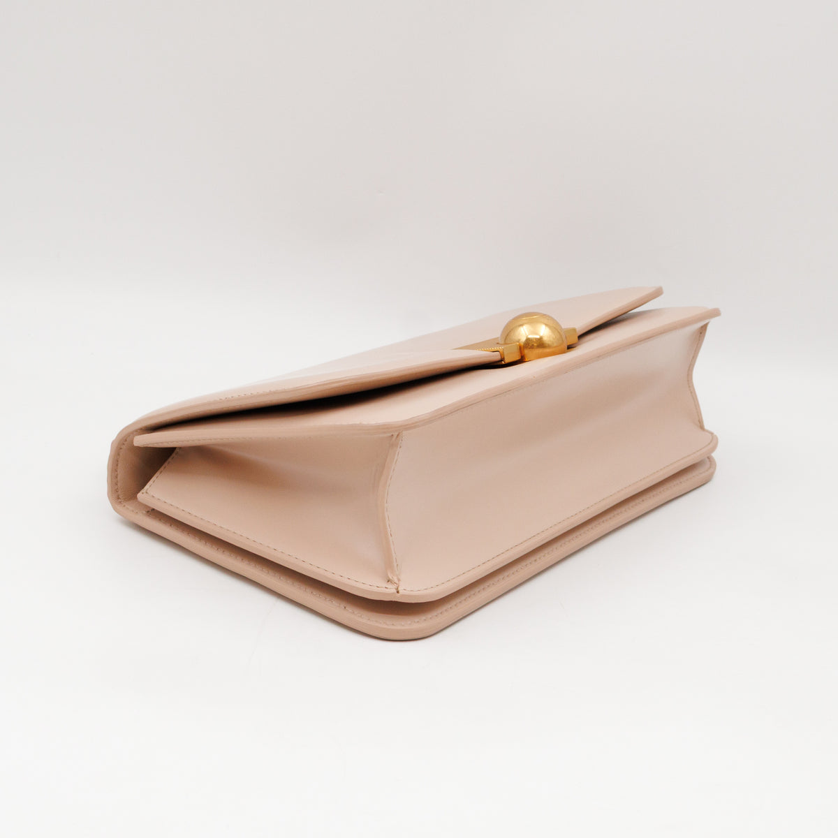 Classic Small Ronde Bag Beige Spazzolato Calfskin Leather
