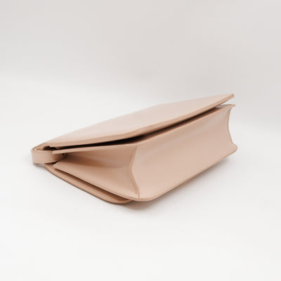Classic Small Ronde Bag Beige Spazzolato Calfskin Leather