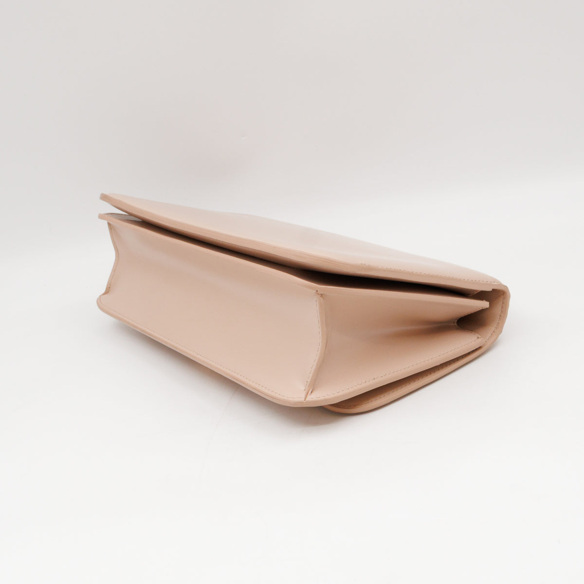 Classic Small Ronde Bag Beige Spazzolato Calfskin Leather