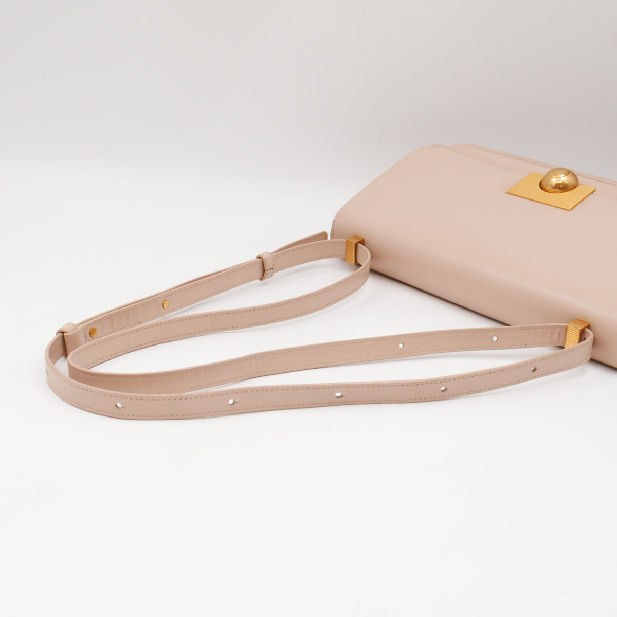 Classic Small Ronde Bag Beige Spazzolato Calfskin Leather