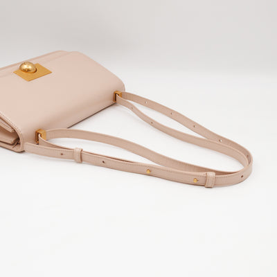 Classic Small Ronde Bag Beige Spazzolato Calfskin Leather