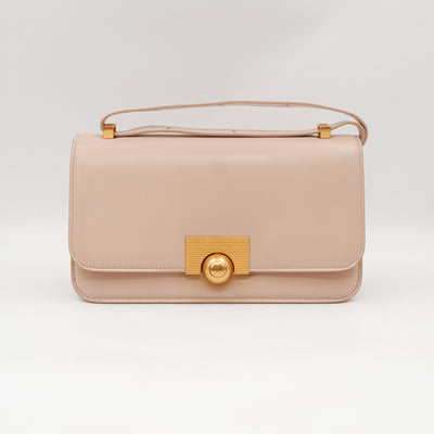 Classic Small Ronde Bag Beige Spazzolato Calfskin Leather