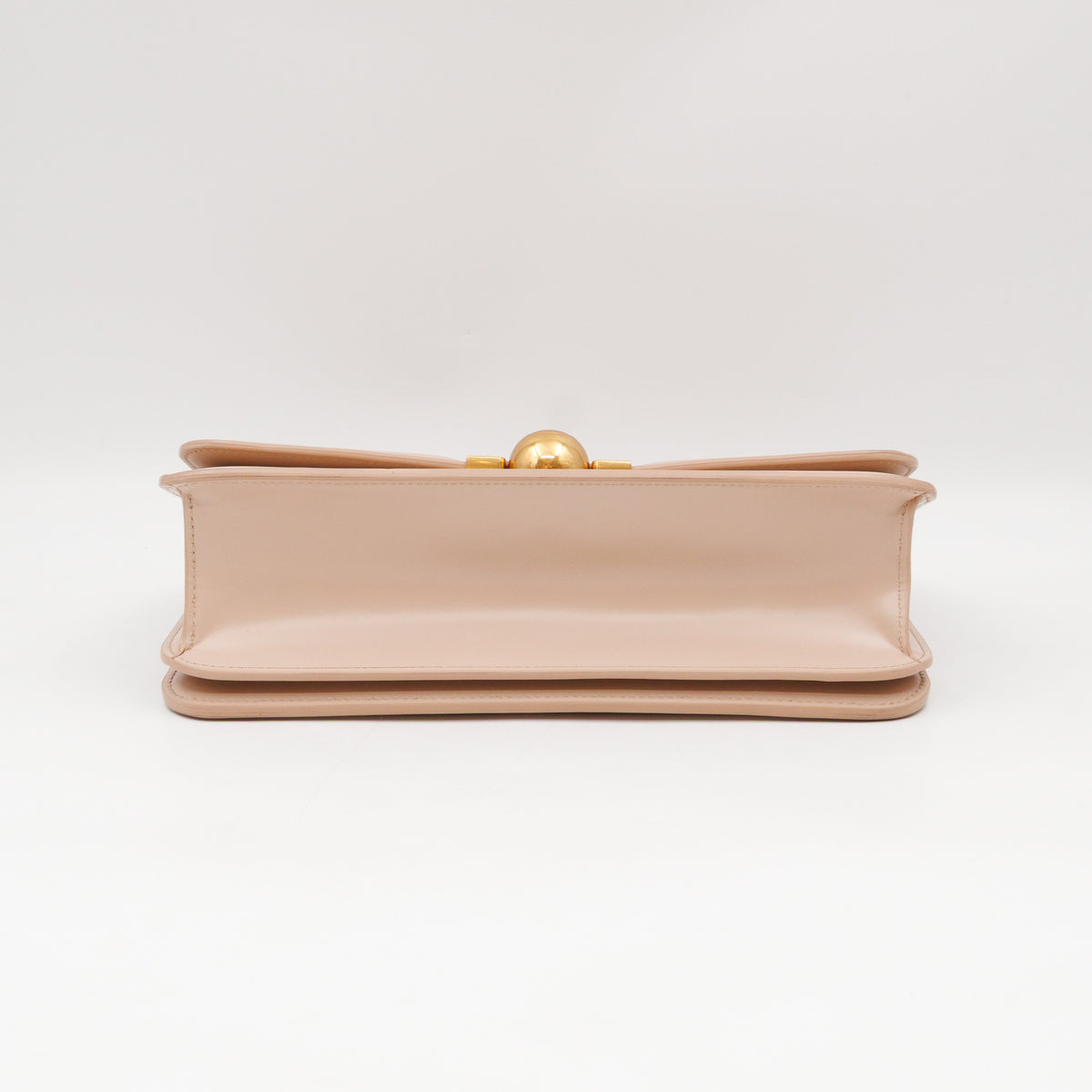 Classic Small Ronde Bag Beige Spazzolato Calfskin Leather