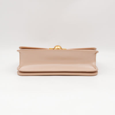 Classic Small Ronde Bag Beige Spazzolato Calfskin Leather