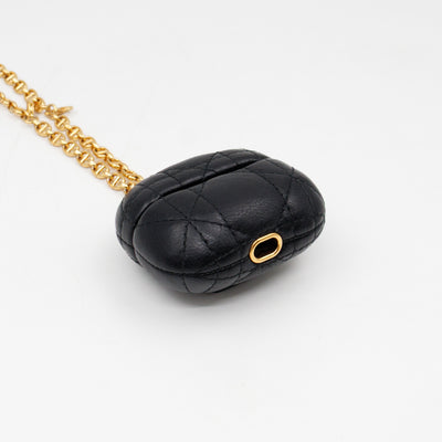 Airpods Pro Case Cannage Caro Black Leather