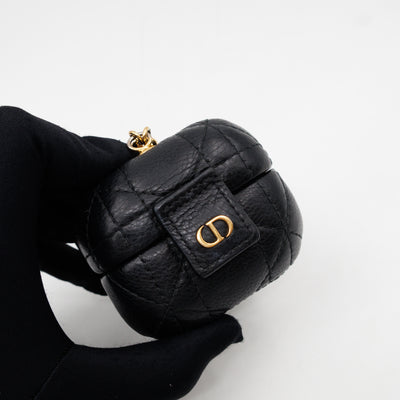 Airpods Pro Case Cannage Caro Black Leather