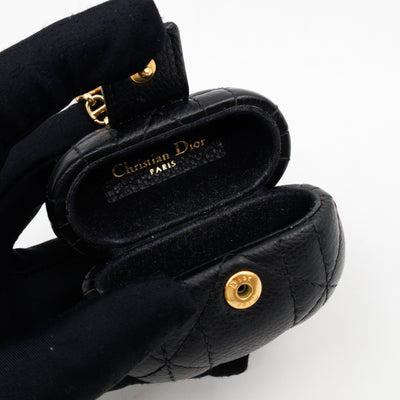 Airpods Pro Case Cannage Caro Black Leather