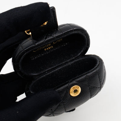Airpods Pro Case Cannage Caro Black Leather