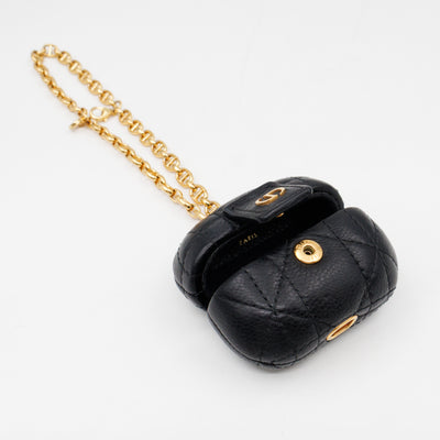 Airpods Pro Case Cannage Caro Black Leather