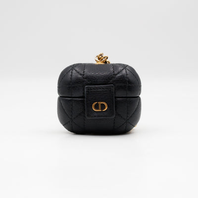 Airpods Pro Case Cannage Caro Black Leather