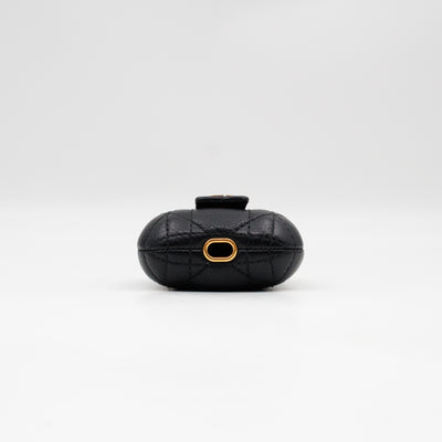 Airpods Pro Case Cannage Caro Black Leather