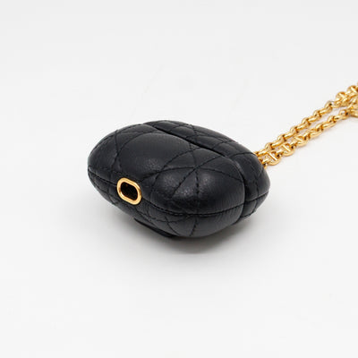 Airpods Pro Case Cannage Caro Black Leather
