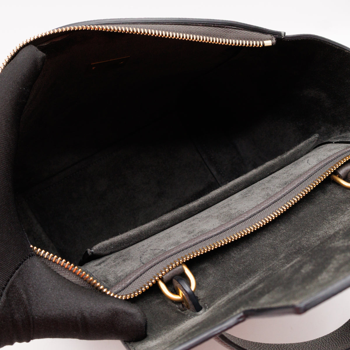 Micro Belt Bag Grey Grained Leather