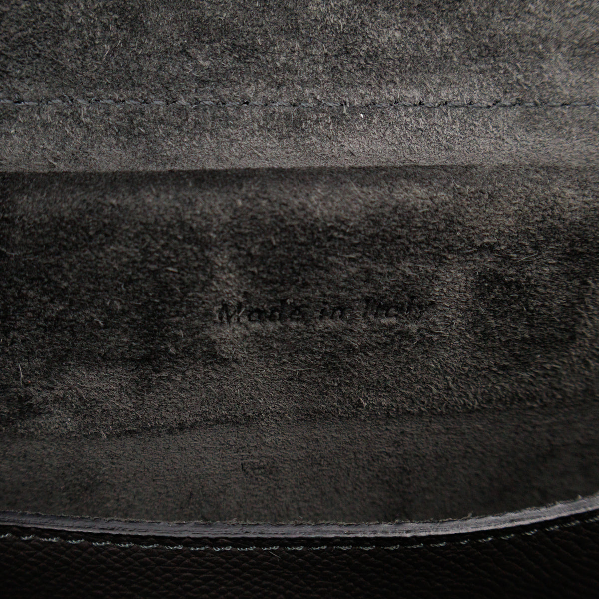 Micro Belt Bag Grey Grained Leather