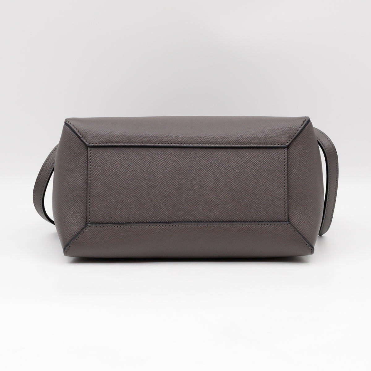 Micro Belt Bag Grey Grained Leather