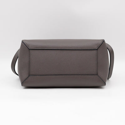 Micro Belt Bag Grey Grained Leather