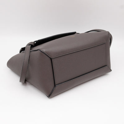 Micro Belt Bag Grey Grained Leather