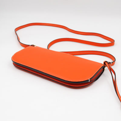 Gate Pochette Orange Calfskin Leather
