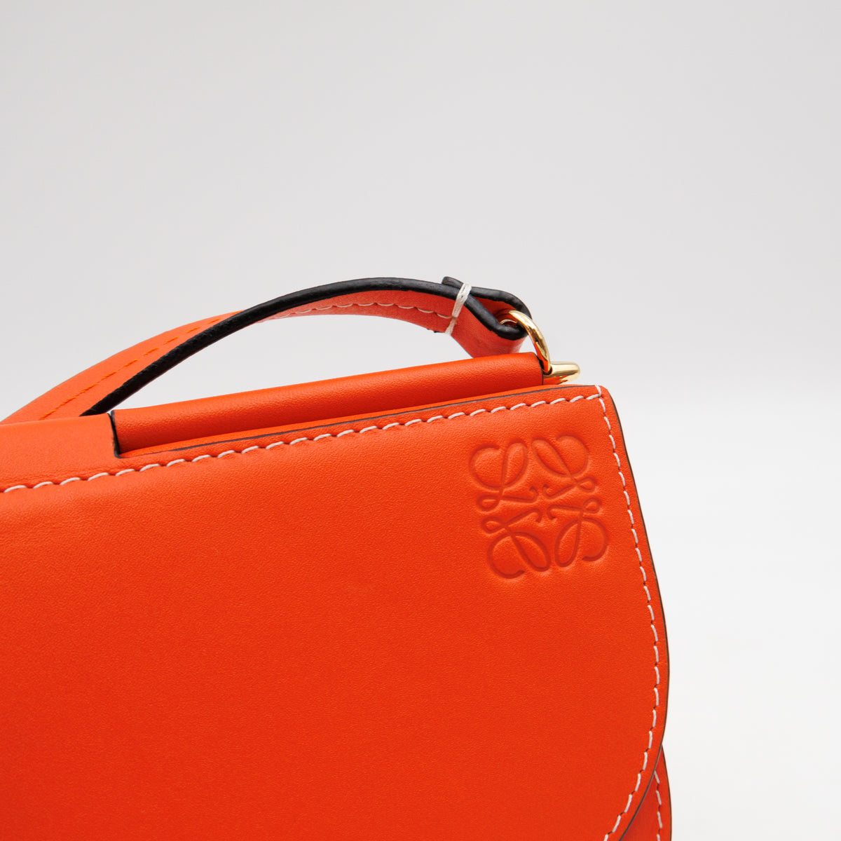 Gate Pochette Orange Calfskin Leather