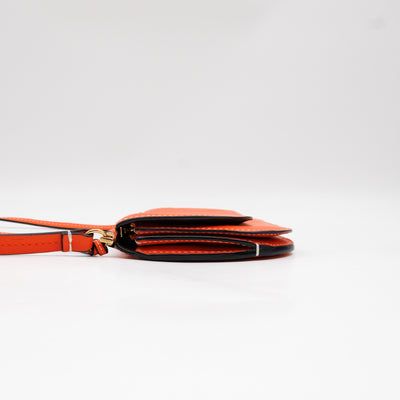 Gate Pochette Orange Calfskin Leather