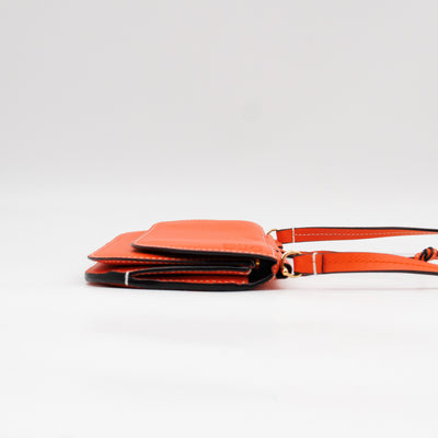 Gate Pochette Orange Calfskin Leather
