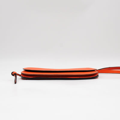Gate Pochette Orange Calfskin Leather