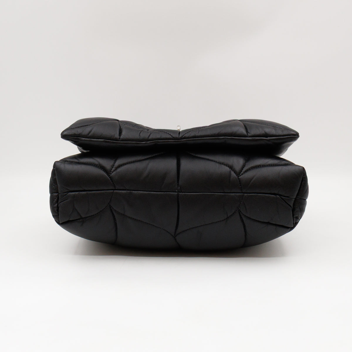 Softie Bag Pillow Black Quilted Nappa Leather