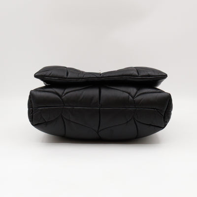 Softie Bag Pillow Black Quilted Nappa Leather