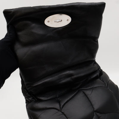 Softie Bag Pillow Black Quilted Nappa Leather