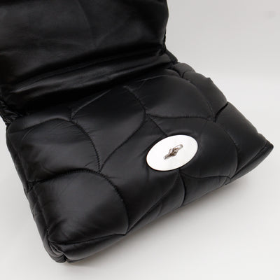 Softie Bag Pillow Black Quilted Nappa Leather