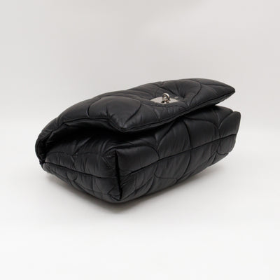 Softie Bag Pillow Black Quilted Nappa Leather