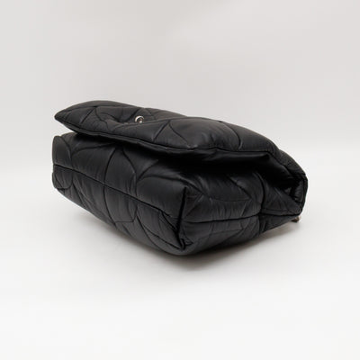 Softie Bag Pillow Black Quilted Nappa Leather