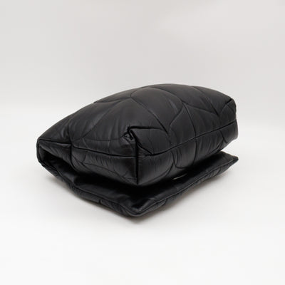 Softie Bag Pillow Black Quilted Nappa Leather