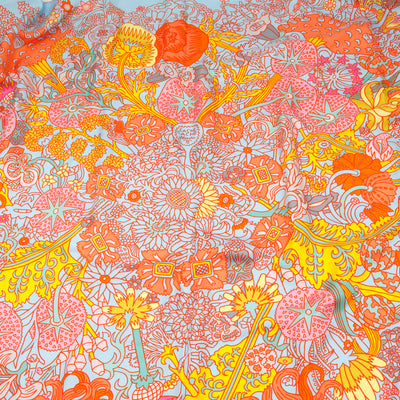 Silk Scarf 90 Cache Cache Fleuri