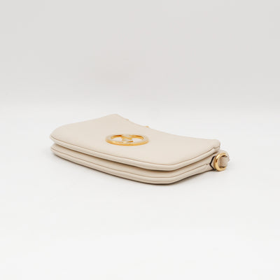 Blondie Mini Snap Crossbody Bag White Leather