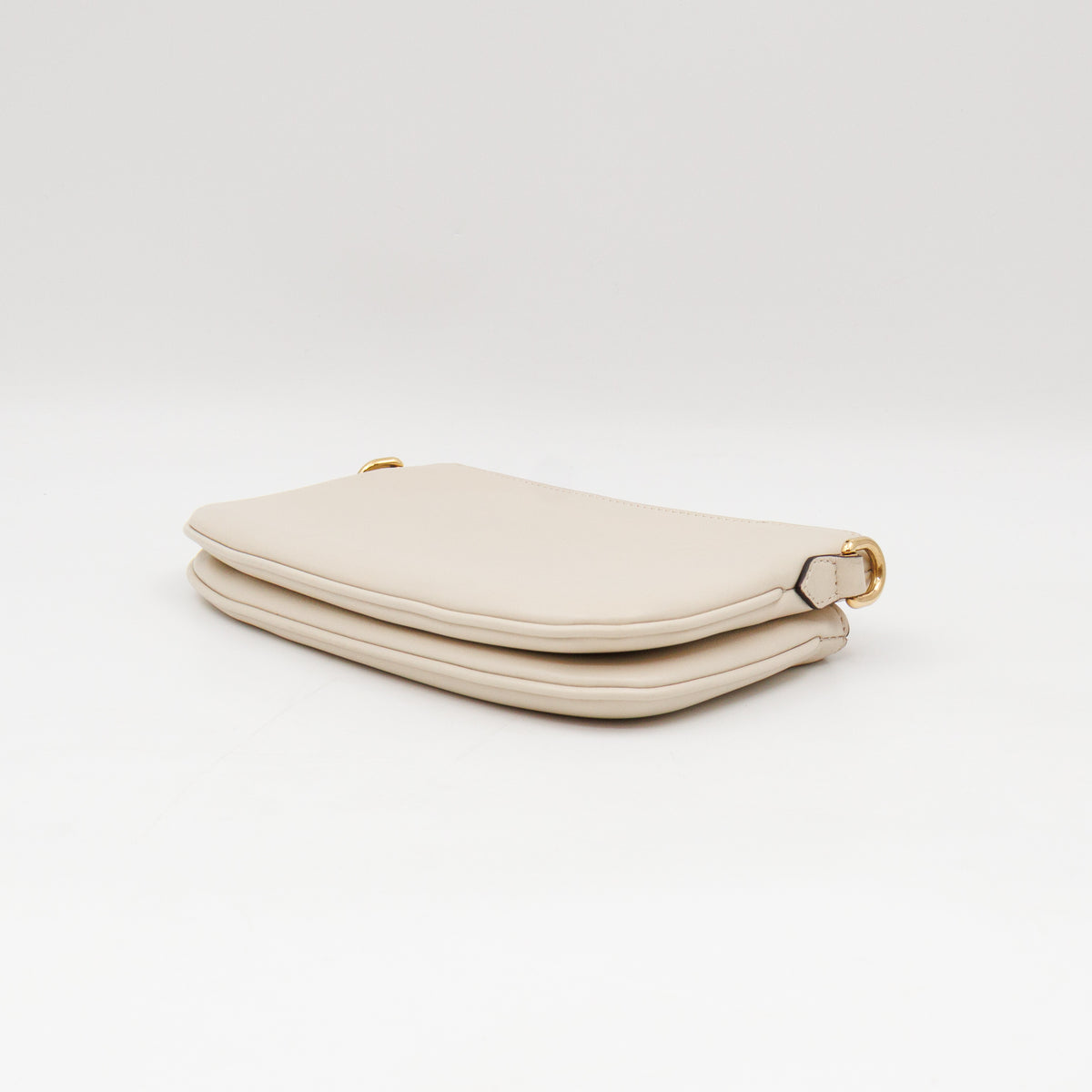 Blondie Mini Snap Crossbody Bag White Leather