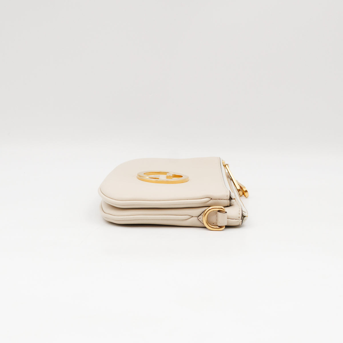 Blondie Mini Snap Crossbody Bag White Leather
