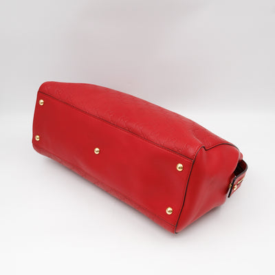 Signature Tote Bag Red Guccissima Leather