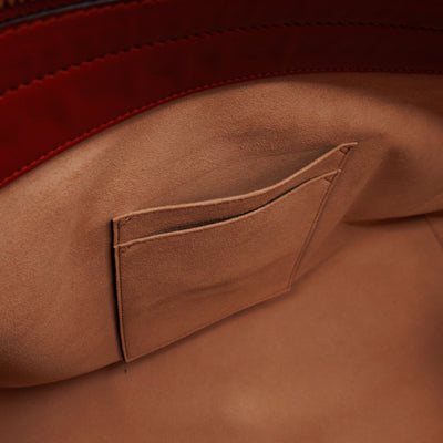Signature Tote Bag Red Guccissima Leather