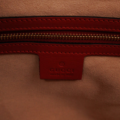 Signature Tote Bag Red Guccissima Leather