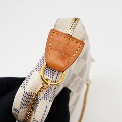 Mini Pochette Accessoires Damier Azur
