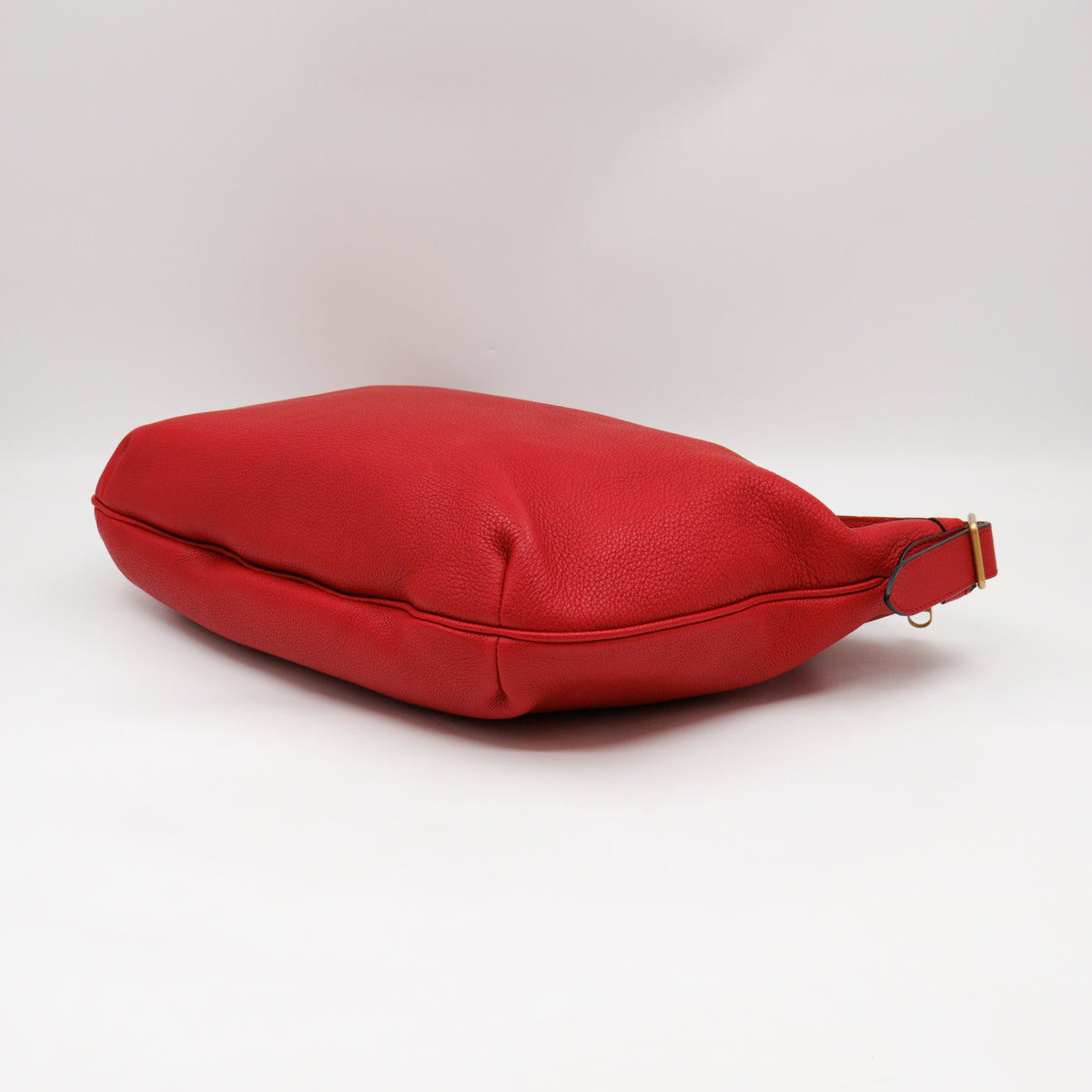 Half Moon Hobo Bag Red Leather