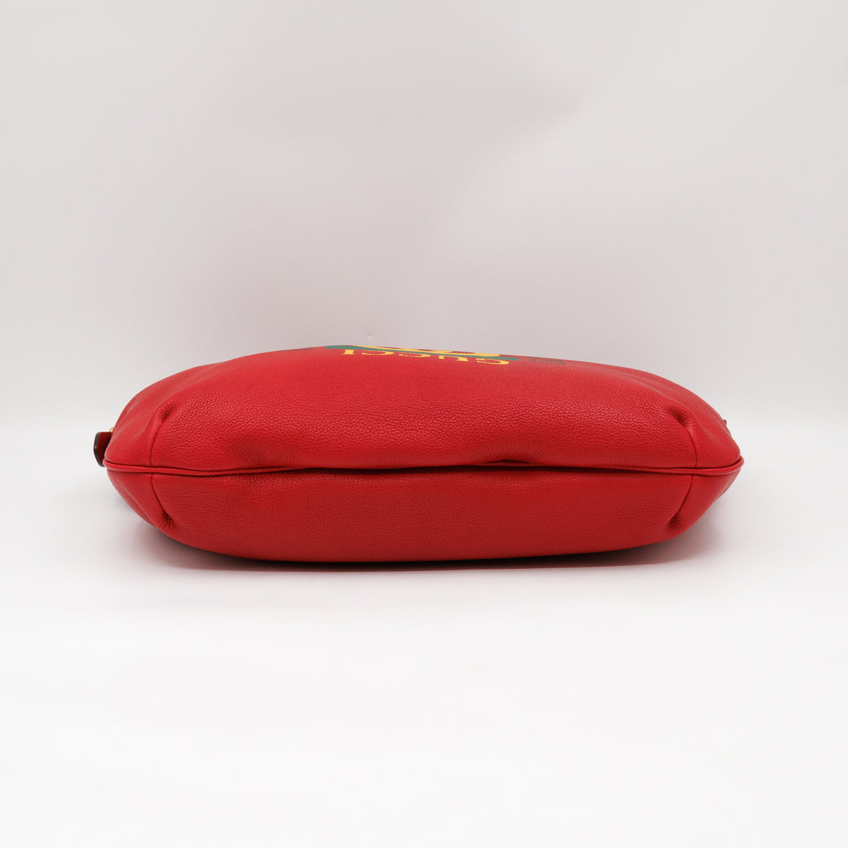 Half Moon Hobo Bag Red Leather
