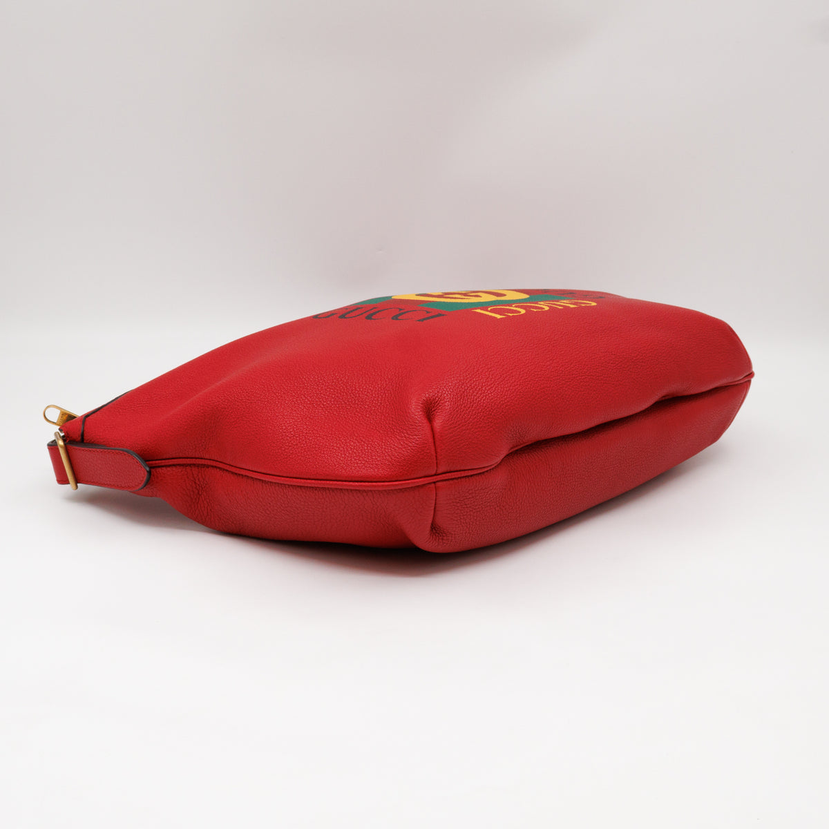 Half Moon Hobo Bag Red Leather