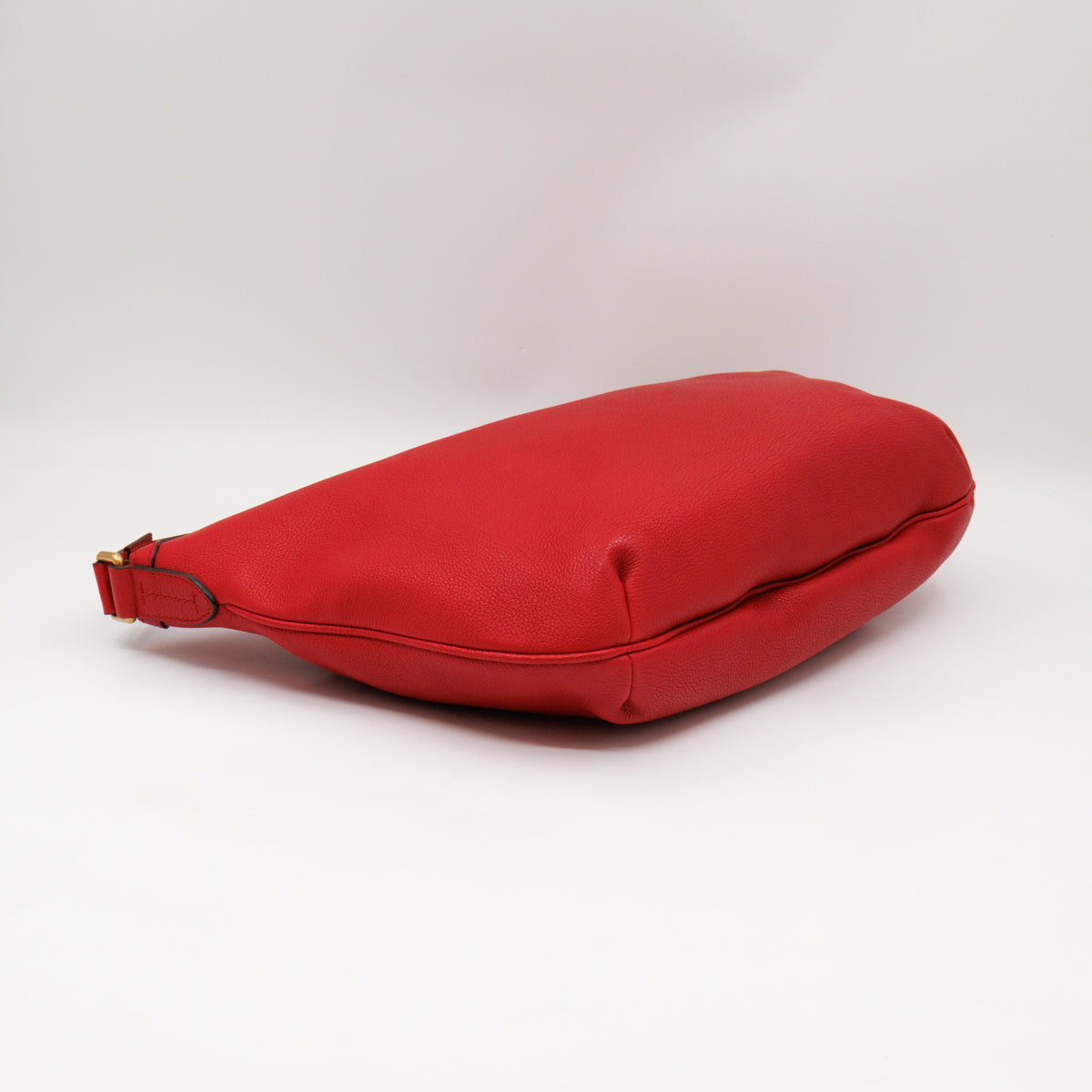 Half Moon Hobo Bag Red Leather