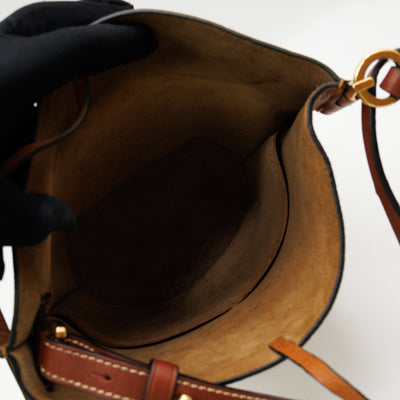 Gate Bucket Bag Caramel Calfskin Leather